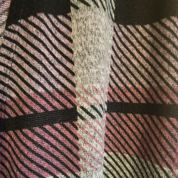 NWT SJS Pink plaid cardigan size 2X - Picture 3 of 4